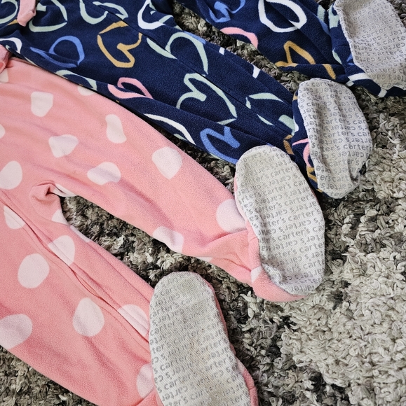 Carters 3T Warm Footie Pj Pajamas - Picture 2 of 4